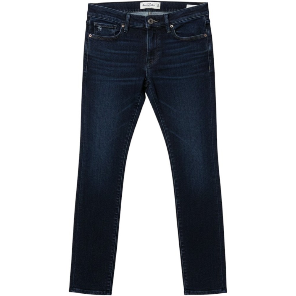 Abercrombie Kids Maddy Skinny Jeans Dark Wash Indigo Blue Stretch Denim Size 16